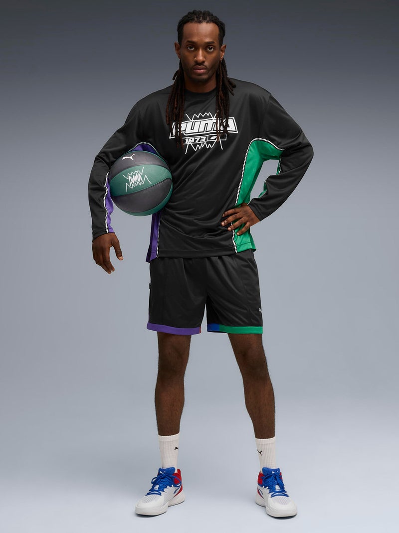 PUMA شورتات كرة السلة بومّا هووبافيرس شبكي بطول 6 إنش - Image 2