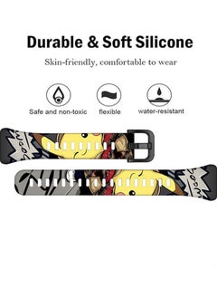X-level Compatible with Honor Band 6/7 Huawei Band 6/6 Pro Lovely Cartoon Band Lovely Style Replacement Strap Soft Silicone Chic Cartoon Design Pattern Sports Bands for Honor Band 6/7 Huawei Band 6/6 Pro  - Image 2