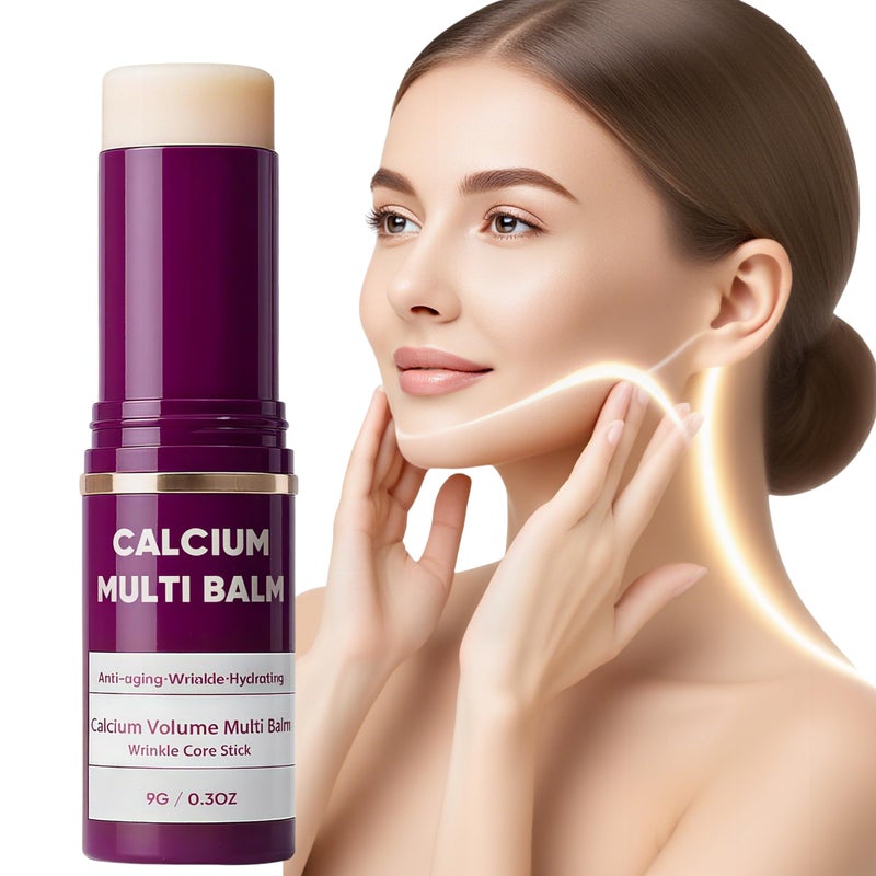 Miracle TQ Cemenrete Calcium Multi Balm, All-in-One Calcium Multi Balm Stick for Anti-Aging & Repair, Wrinkle Core Stick, Long-Lasting Hydration, for Face, Eyes, Neck & Lips (1PC) - Image 1