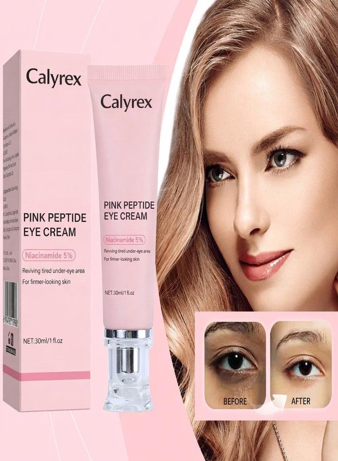 Calyrex PDRN Pink Peptide Eye Cream,Under Eye Cream For Dark Circles with Niacinamide, Retinol & Hyaluronic Acid to Fight Fine Lines,Wrinkles,Puffiness And Bags Under Eyes,Korean Skin Care - Image 3