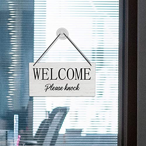 Putuo Decor Meeting in Progress Please Do Not Disturb Door Sign, Reversible Double Sided Sign for Business, Office, 10x5 Inches PVC Hanging Plaque - Image 5
