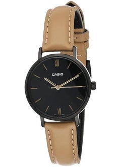 CASIO Casio LTP-VT02BL-1AUDF Leather Round Analog Water Resistant Watch for Women  - Image 1