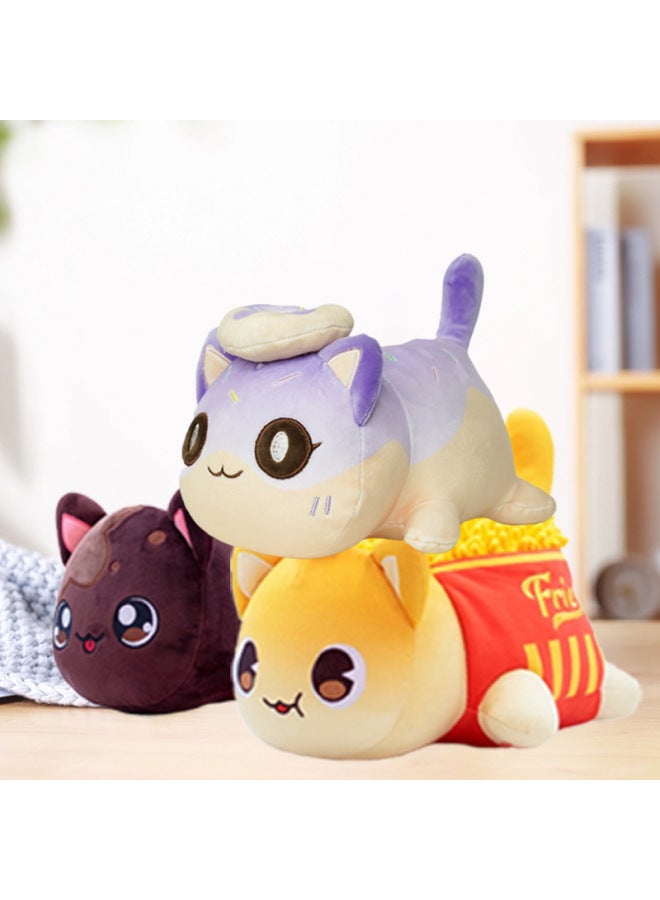 Creative French Fries Coke Burger Cat Plush Toy Doll Beta Cat Pillow Doll And Fast Delivery-Specification:French Fries Cat-Colour:26cm