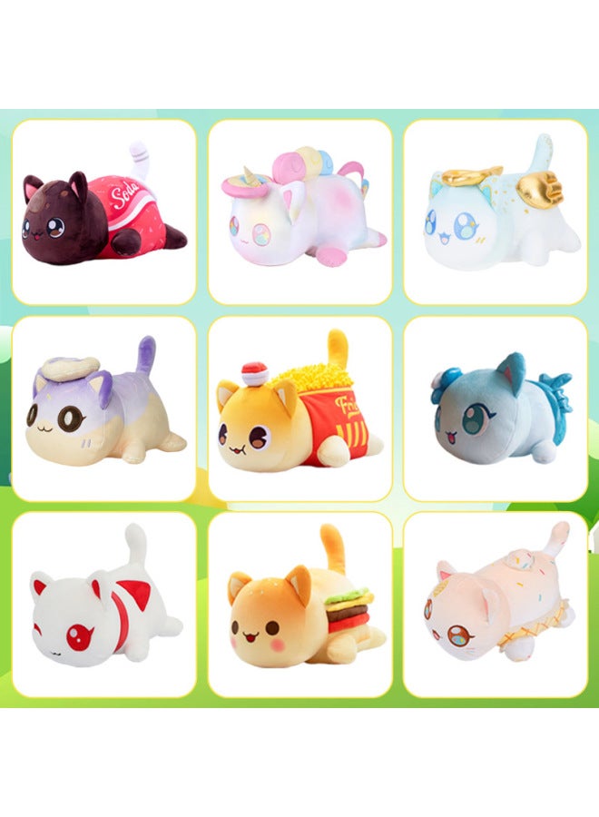 Creative French Fries Coke Burger Cat Plush Toy Doll Beta Cat Pillow Doll And Fast Delivery-Specification:French Fries Cat-Colour:26cm