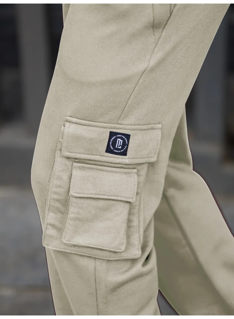 Maniac Maniac Mens Solid Biscuit Baggy Fit Cargo