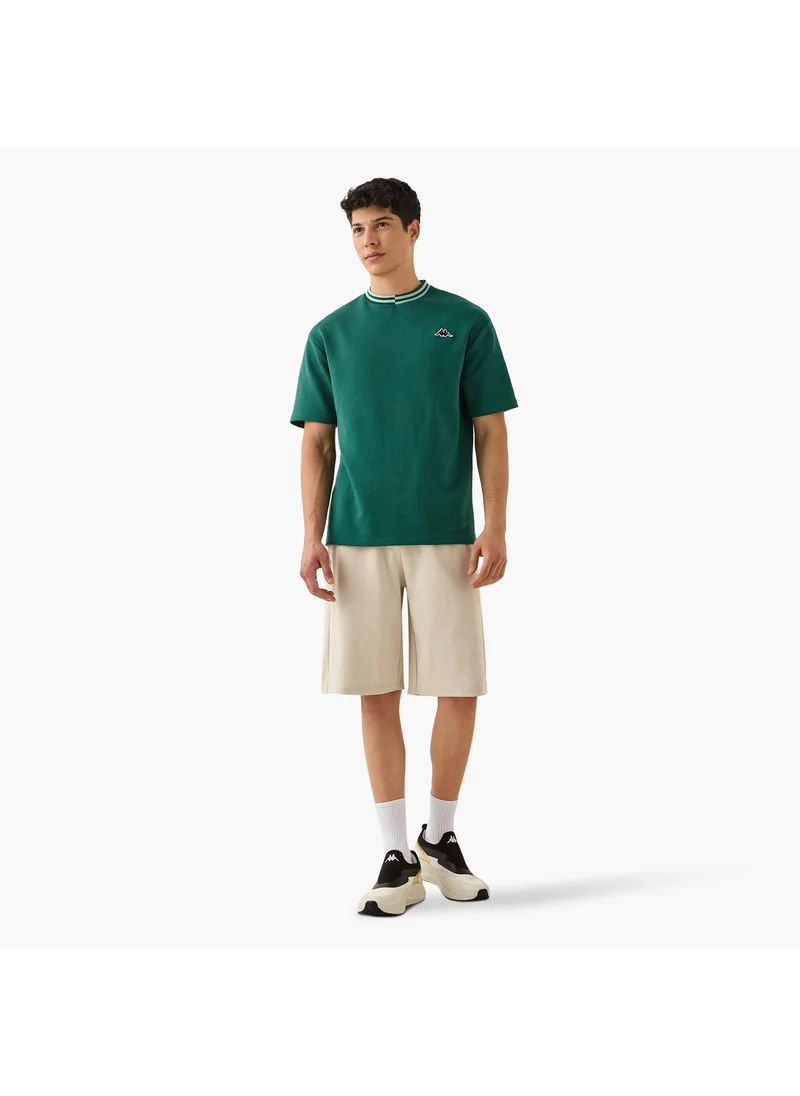 Kappa Kappa Logo Print T-shirt with Contrast Trim