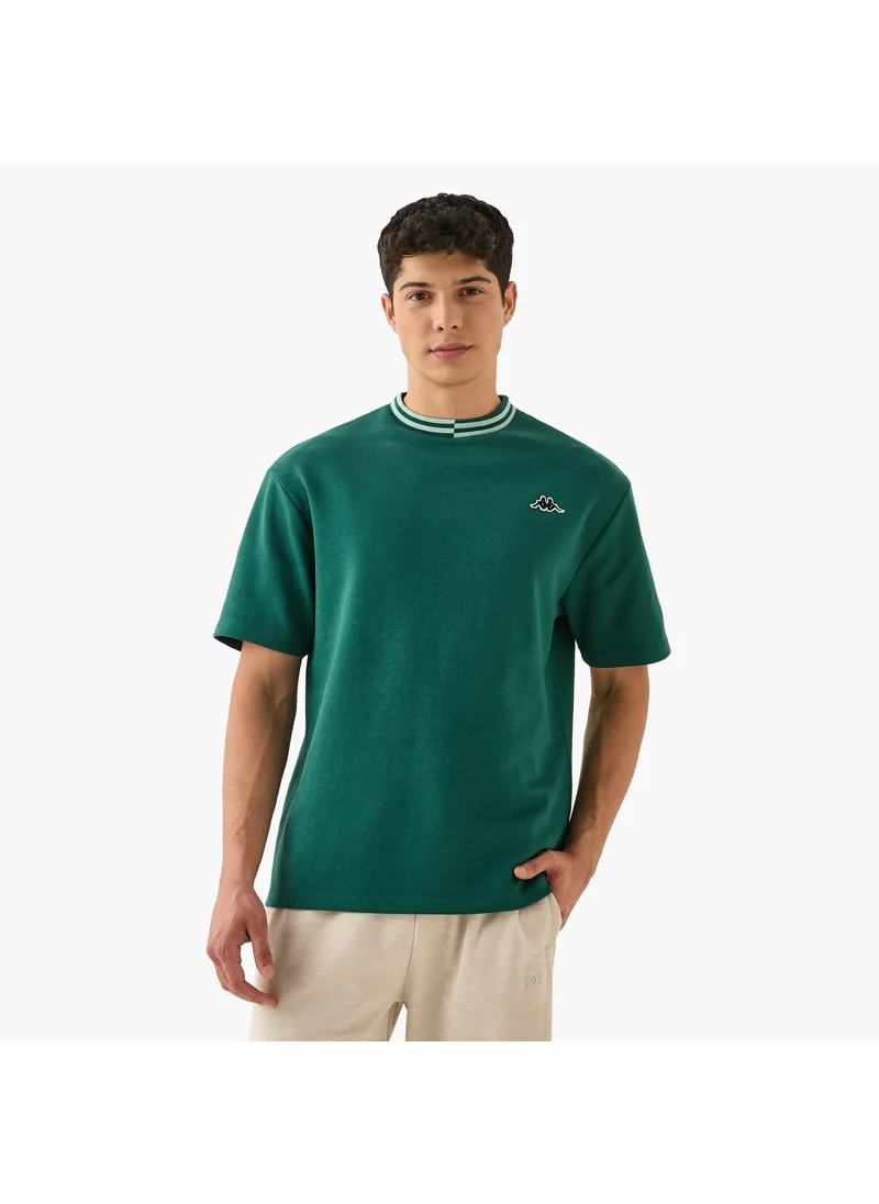 Kappa Kappa Logo Print T-shirt with Contrast Trim