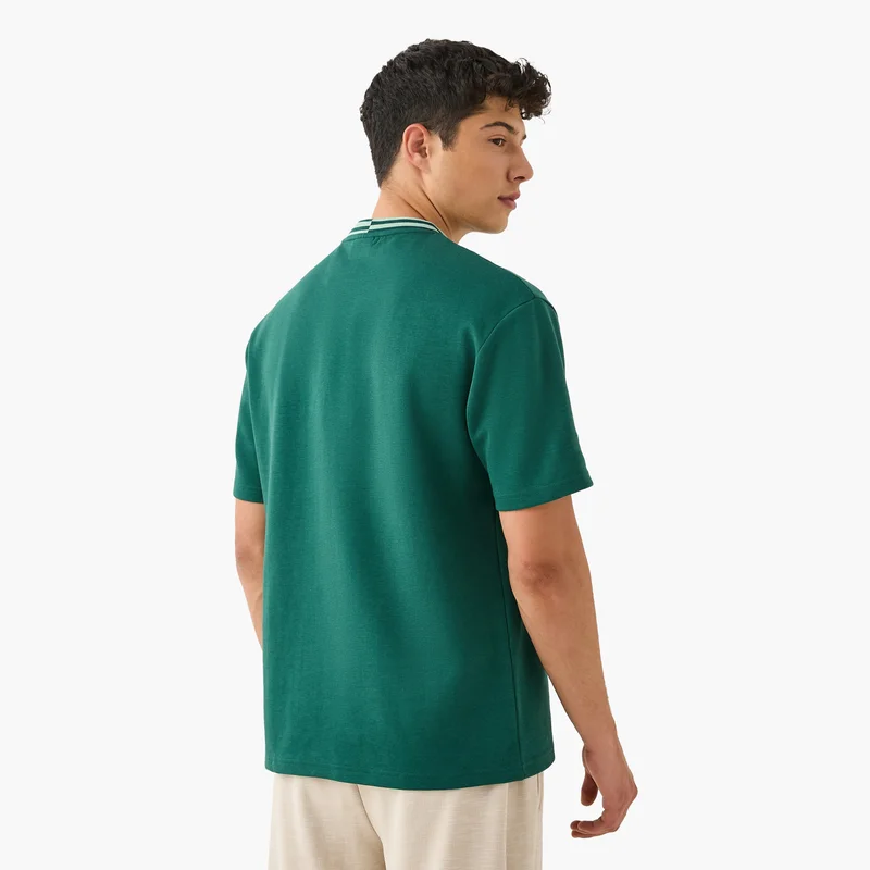 Kappa Kappa Logo Print T-shirt with Contrast Trim
