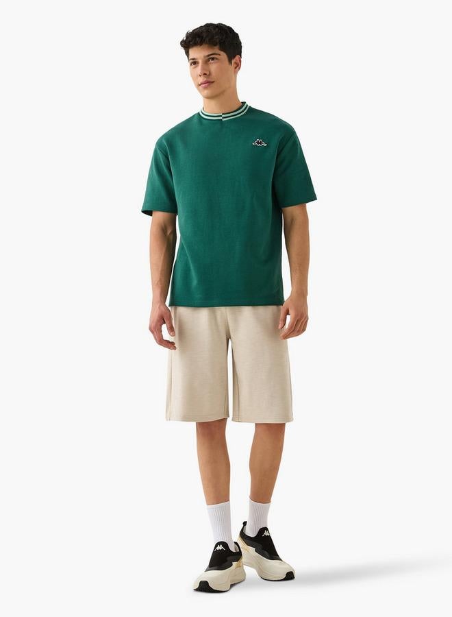 Kappa Logo Print T-shirt with Contrast Trim - Image 2