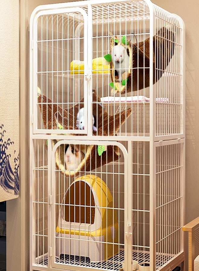 Leftstarer Pet Hammock and Tunnel Set, Soft Cashmere for Small Pets, Suitable for Guinea Pigs, Rats, Ferrets, Hamsters, etc., 22.1x9.1in - Image 2