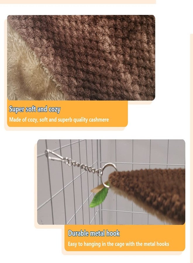 Leftstarer Pet Hammock and Tunnel Set, Soft Cashmere for Small Pets, Suitable for Guinea Pigs, Rats, Ferrets, Hamsters, etc., 22.1x9.1in - Image 5