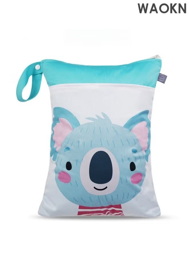 WAOKN Portable PUL Laundry Bag – Suitable for Hotel & Travel DE Foldable Washing Storage Bag – Lightweight and Compact Eco-friendly Camping Diaper Bag (30*40cm) - Image 1