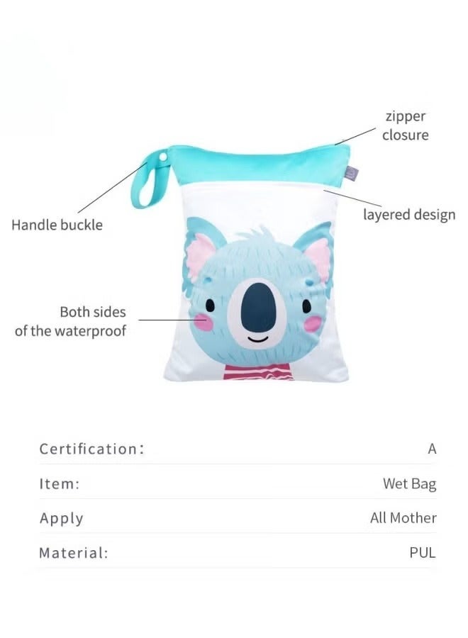 WAOKN Portable PUL Laundry Bag – Suitable for Hotel & Travel DE Foldable Washing Storage Bag – Lightweight and Compact Eco-friendly Camping Diaper Bag (30*40cm) - Image 4