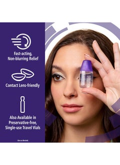 Rohto Dry Aid Lubricant Eye Drops, Fast Relief for Dry Eyes, Long-Lasting Hydration, Dry Eye Symptom Relief, Moisturizing and Soothing Eye Drops for Dry Eyes, Contact Lens-Friendly, 0.34 fl oz  - Image 2