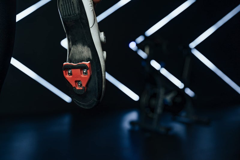 Look Cycle – Delta Indoor/Fitness Cycling Cleats– New/Improved Anti-Slip Surface - Compatible with Standard Look Delta Style (Not KEO) Pedals - Black – Red - Image 5