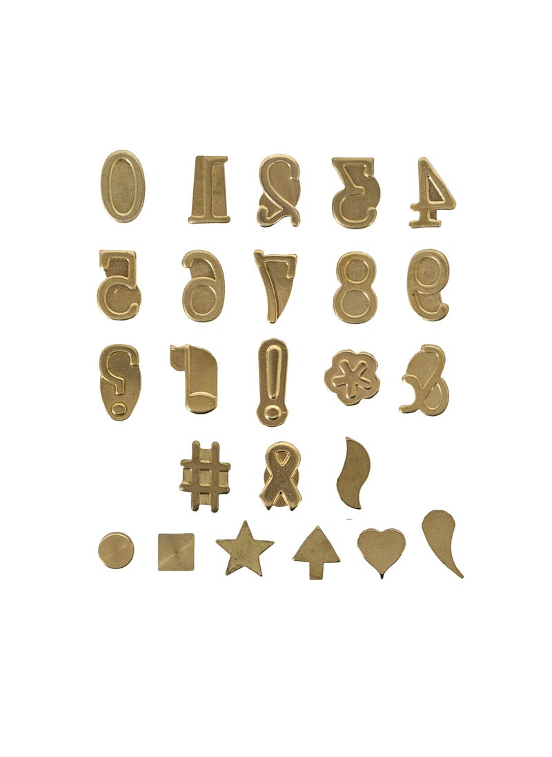 Walnut Hollow Walnut Hollow HotStamps Numbers  Symbols Set for Branding and Personalization of Wood Leather and Other Surfaces 