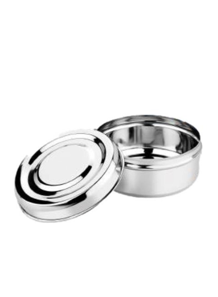 Ayda Stainless Steel Puri Dabba Food Storage Container, Airtight Container tiffin box 700ml - Image 2