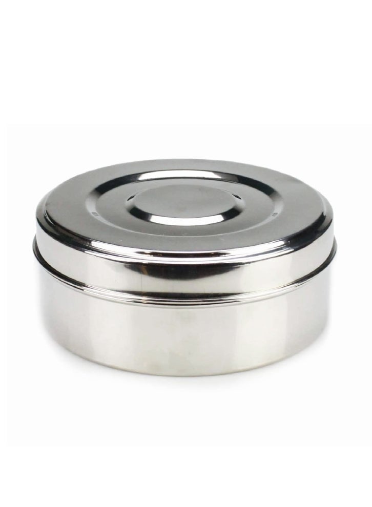 Ayda Stainless Steel Puri Dabba Food Storage Container, Airtight Container tiffin box 700ml - Image 1
