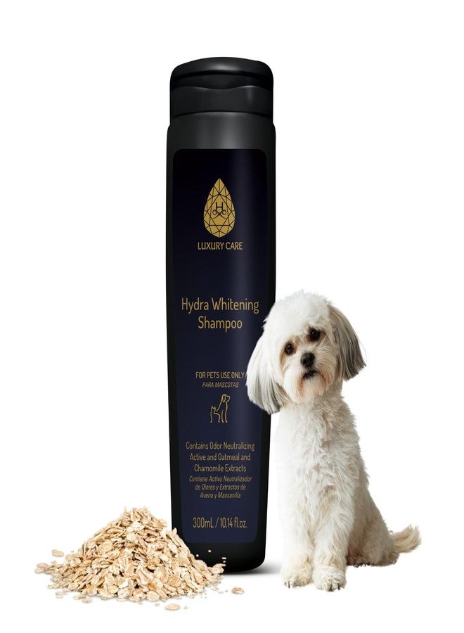 هايدرا شامبو هيدرا لاكشري كير لتبييض فراء الحيوانات الأليفة 300 مل | مُبيض بصري ومستخلص الشوفان | يقلل الاصفرار، يُعادل الروائح، يُرطب ويُنعم فراء الكلاب والقطط - Image 1