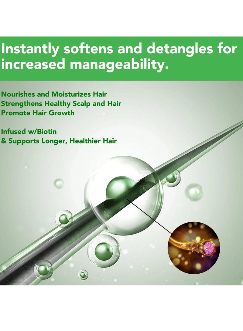 300ml Rosemary Strengthening Conditioner Hair Conditioner with Coconut and Olive Biotin Infused Conditioner Nourishes Moisturizes Strengthens Healthy Scalp Promote Hair Growth Rosemary Conditioner
