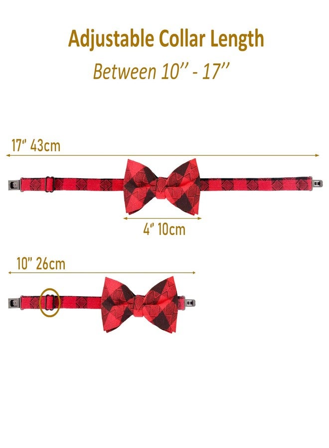Koolmox Dog Bow Ties, 10pcs KOOLMOX Dog Bowties, Dog Neck Ties With Adjustable Dog Bow Tie Collar, Plaid Puppy Bow Tie For Small Medium Boy Girl Dogs Cats Pet Summer Gifts Holiday Costume Grooming Accessories - Image 3