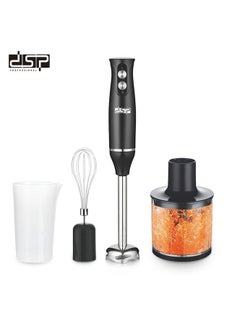 DSB DSP 4 in 1 Hand Blender Set, 700W Full Copper Motor, Turbo Function, Variable Speed, Stainless Steel Body and Blades, With 700ml Cup, Stainless Steel Whisk, 500ml Plastic Chopper ABS Plastic Body + Stainless Steel Feet Stainless Steel Rod 2-Speed ​​Touch Switch Strong Stainless Steel Blade Easy to Disassemble for Cleaning - 1 Year Warranty - KM1091  - Image 2