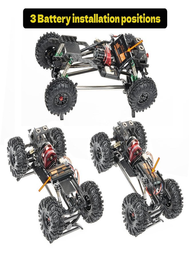 RampCrab Carbon Fiber Chassis Kit for SCX24, 7° Angled Skid, LCG Chassis Kit for SCX24 Gladiator & Dodge Power Wagon - Image 3