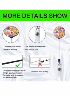 Y&D Retractable Badge Holders, 2Pcs Cute Nursing Reels Retractable,ID for Id Card Doctor Office Employee Name  - Image 5