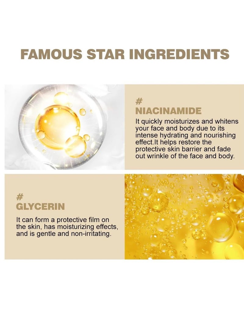 Ashley Niacinamide Pure Serum 520ml for Face and Body Skin Brightening Hydrating Serum Large Size Daily Moisturizer for All Skin Types - Image 5