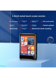 Disk Touch Screen Mp3 Student Version Walkman Bluetooth Mp4 Learning Version English Touch Reading Novel Video Alarm Clock Song Ren-Body Color:Metal Touch Screen Version 2.5inch //*-Memory Capacity:0g (no Memory) Bare Metal Without Screen/can Only Listen To Music
