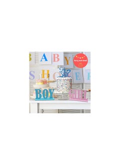 Party with Emma Boy Girl Wooden Table Decorations Gender Reveal Table Decorations Boy Girl Letter Table Signs with Bases Decorative Centerpieces Wooden Tabletop Decor for Tier Tray School Supplies  - Image 3