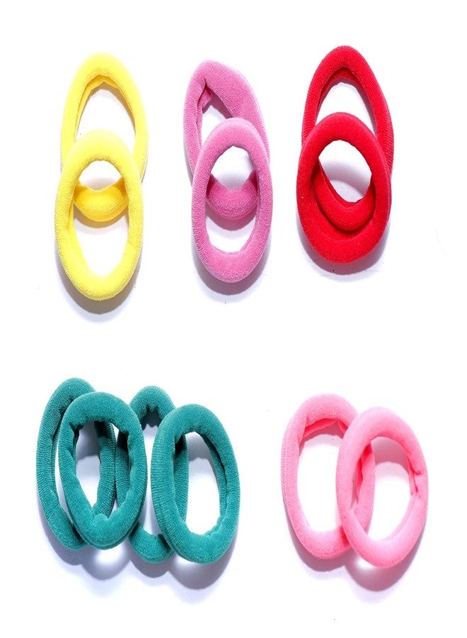 Hivata Hair rubber 30pc 15 Color Multicolour Stretchable Medium Size Elastic Hair Rubber Band Ponytail Holder For Girl's & Women Stylish Hair Rubber Bands Hair Bands Elastic Rubber Bands Accessories - Image 4