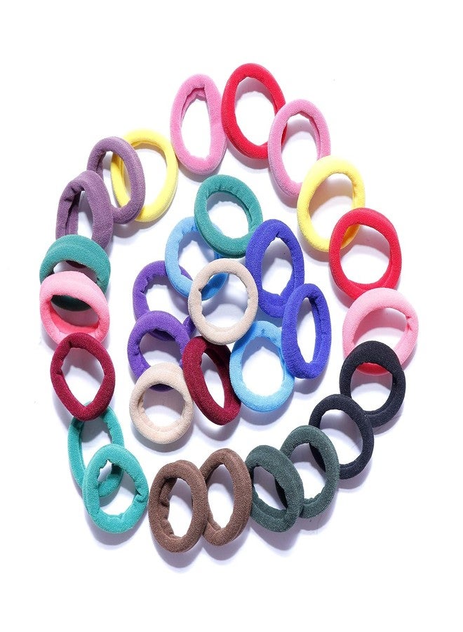 Hivata Hair rubber 30pc 15 Color Multicolour Stretchable Medium Size Elastic Hair Rubber Band Ponytail Holder For Girl's & Women Stylish Hair Rubber Bands Hair Bands Elastic Rubber Bands Accessories - Image 2
