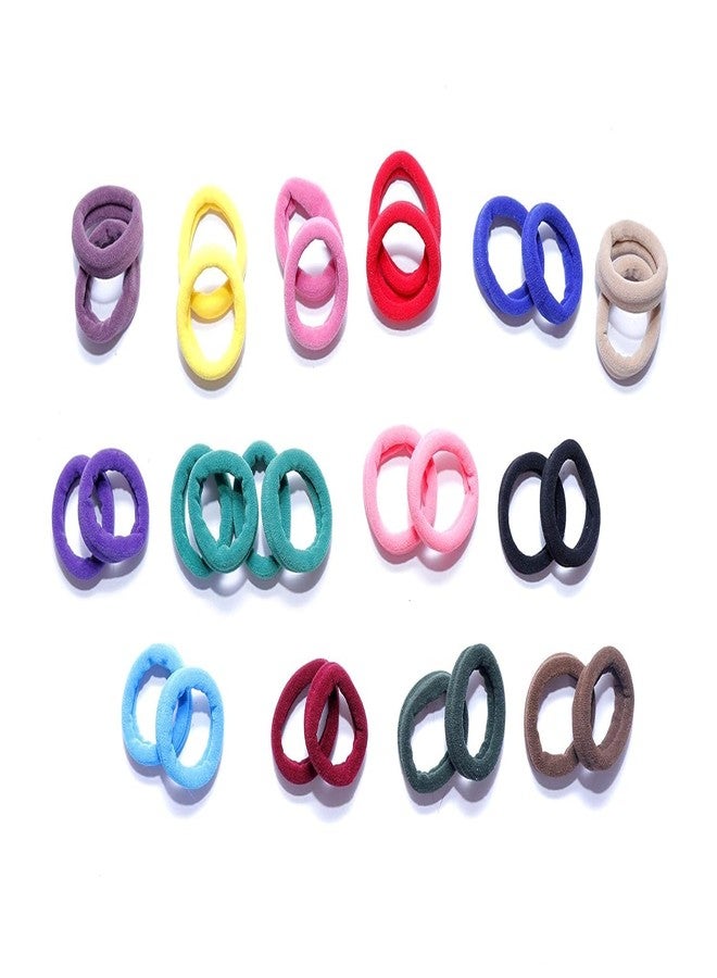 Hivata Hair rubber 30pc 15 Color Multicolour Stretchable Medium Size Elastic Hair Rubber Band Ponytail Holder For Girl's & Women Stylish Hair Rubber Bands Hair Bands Elastic Rubber Bands Accessories - Image 1