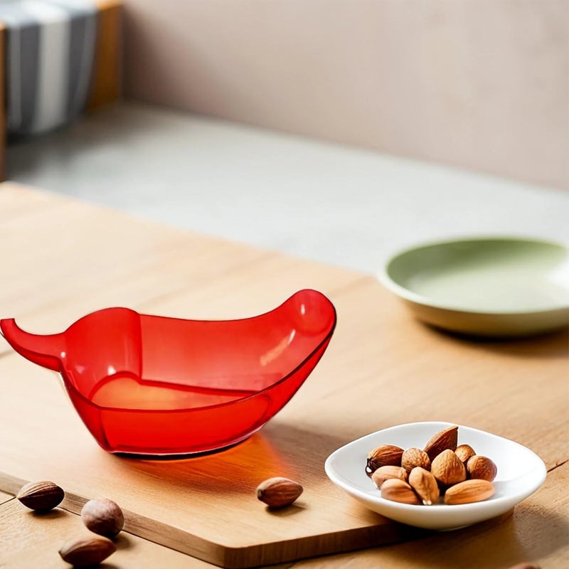 Amscan Small ChiliShaped Red Fiesta Plastic Bowl  65 x 375 1 Count  Perfect For Spices Snacks  Table Decor - Image 2