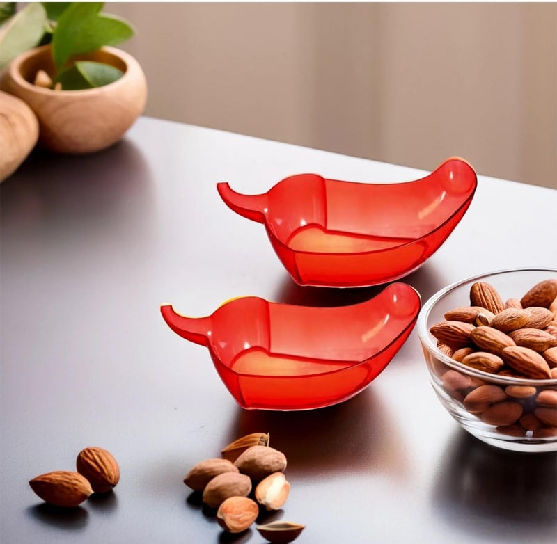 Amscan Small ChiliShaped Red Fiesta Plastic Bowl  65 x 375 1 Count  Perfect For Spices Snacks  Table Decor - Image 3