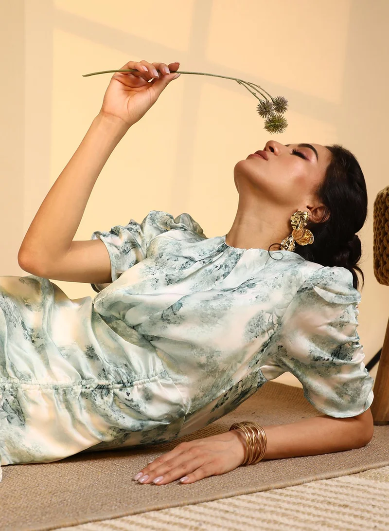 PINACOLADA Marble Print Dress