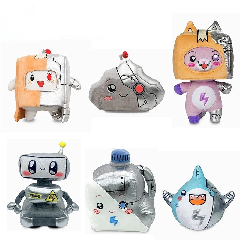 Y&D XUX Lanky Cyborg Plush Ankybox Mechanical Series Fox Box Doll Robot Milk Shark Anime Plush Toys Kids Toys - Image 2
