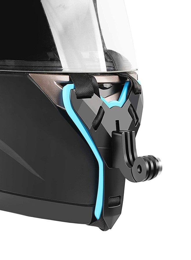 HOJI Helmet Chin Strap Mount with Mobile Clip & Screw Compatible with All Smart Phones Go pro Hero 9/8/7/6,SJCAM, Yi, DJI Osmo Action & Other Action Cameras Made in India - Image 3