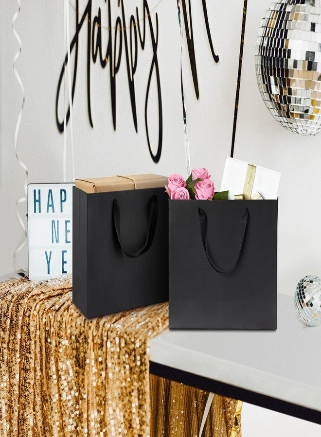 Ohuimrt Large Black Gift Bags, 12-Count, 12.5x4.5x11 Inch - Image 5