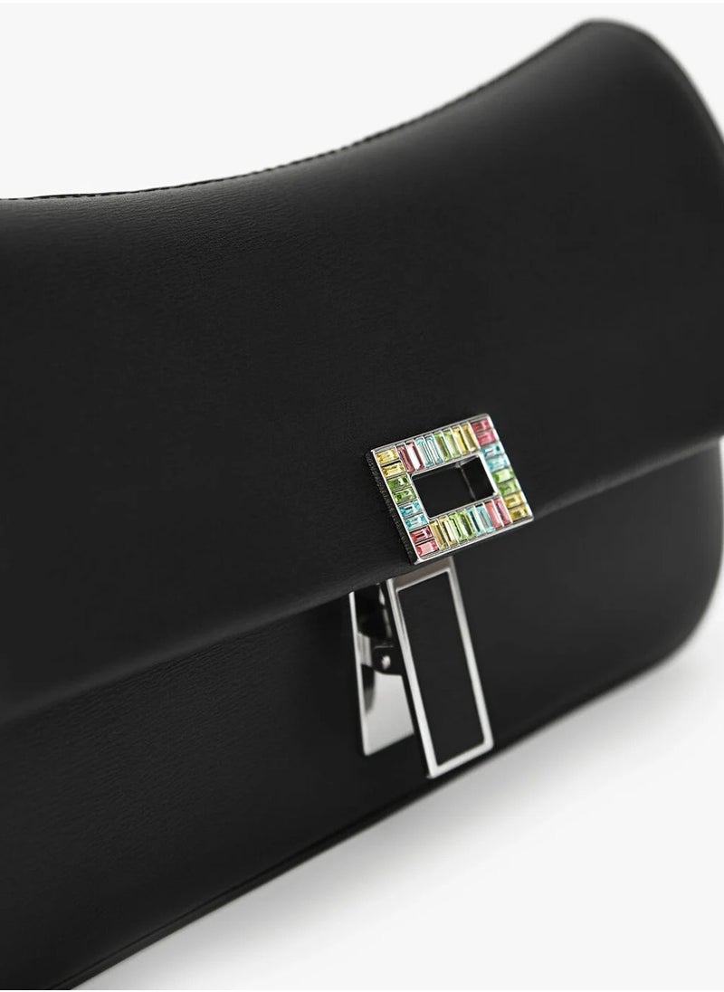 Pedro Fashionable rectangular flap shoulder bag for women  - Image 5