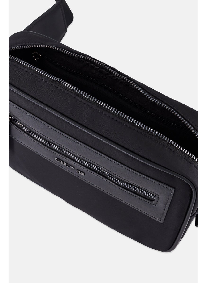 CERRUTI 1881 Men Hardware Logo Fanny Pack, Black  - Image 4