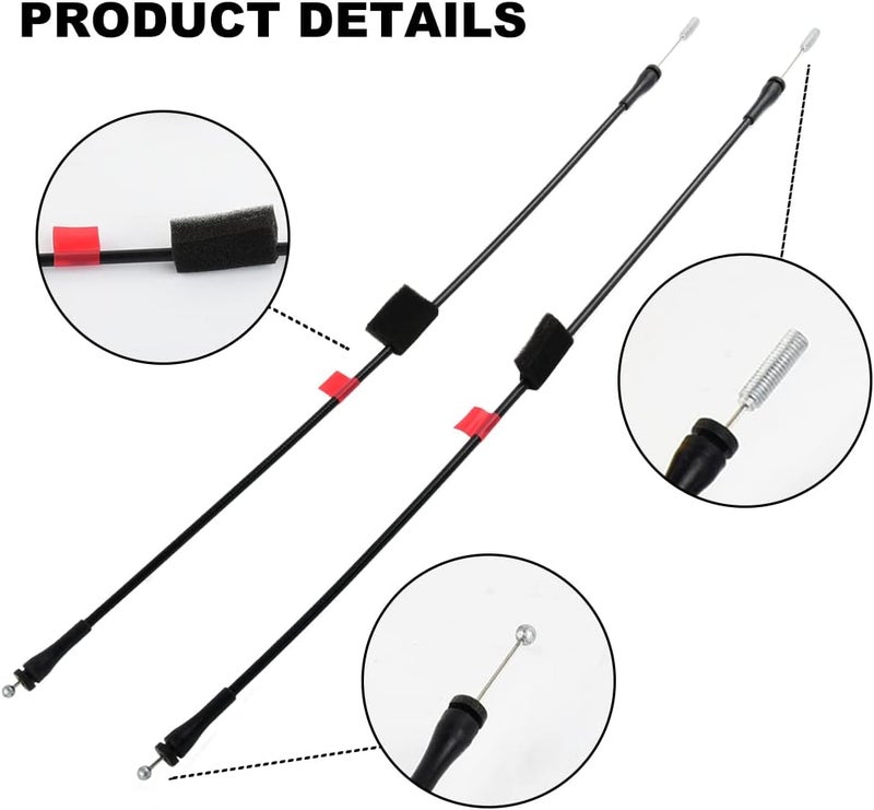 AUTOJARE Rear Left Right Side Door Lower Latch Cables for Ford F150 and F250 - Image 4