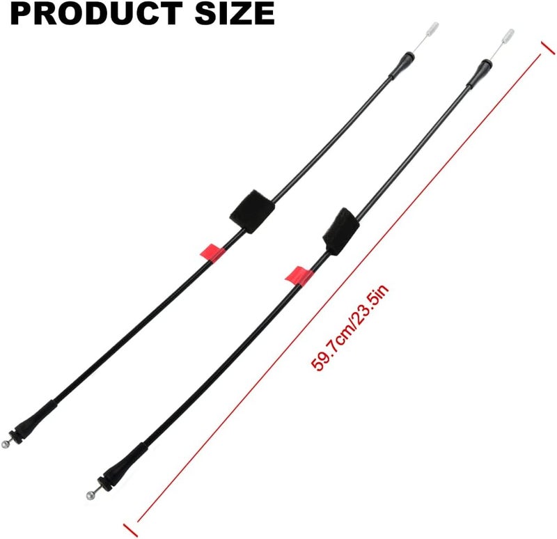 AUTOJARE Rear Left Right Side Door Lower Latch Cables for Ford F150 and F250 - Image 5