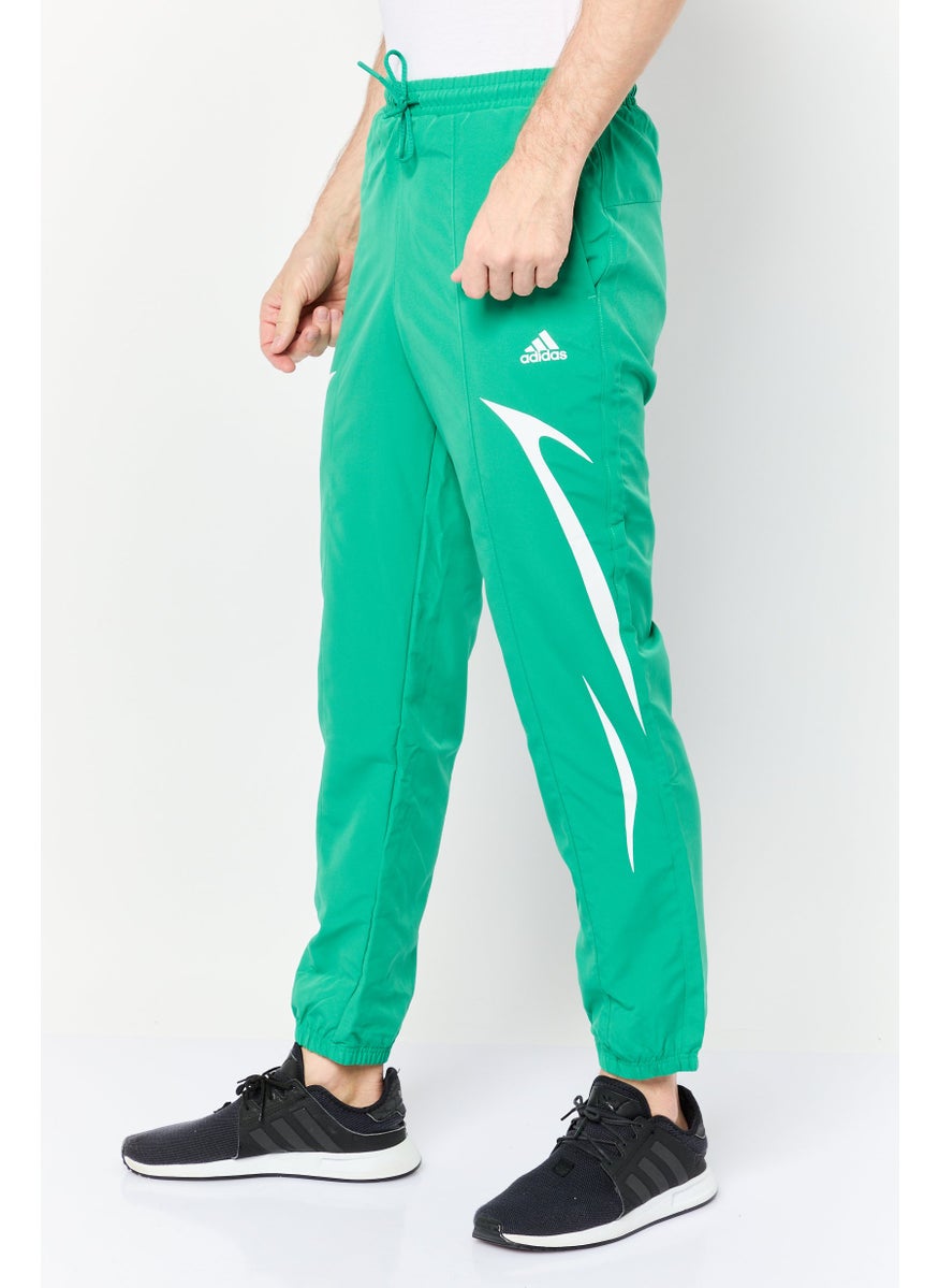 Adidas - Men Regular Fit Training Straight Leg Trackpants, Green - Image 1