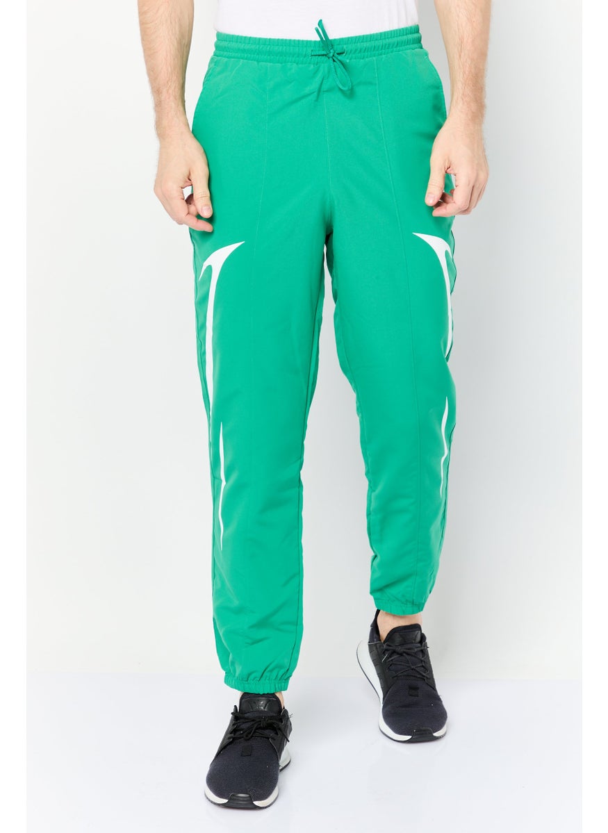 Adidas - Men Regular Fit Training Straight Leg Trackpants, Green - Image 1