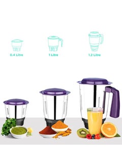 morphy richards MORPHY RICHARDS MIXER GRINDER AERO PRO 500W PUPLE COLOUR 640127  - Image 4