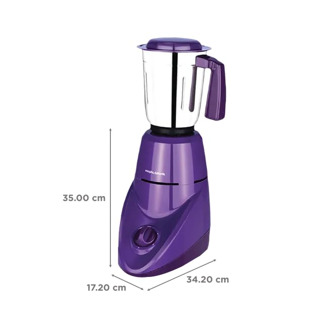 MORPHY RICHARDS MIXER GRINDER AERO PRO 500W PUPLE COLOUR 640127 - Image 3