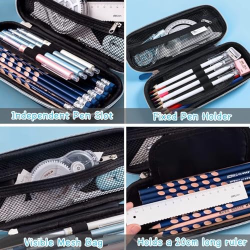 Royals hub 3D Cover Eva Space Astronaut Theme Pencil Case Large Capacity Pencil Pouch Bag Compass School Pouch Organizer for Students Kids Stylish Pen Holder Pouch Stationery Box - Image 4
