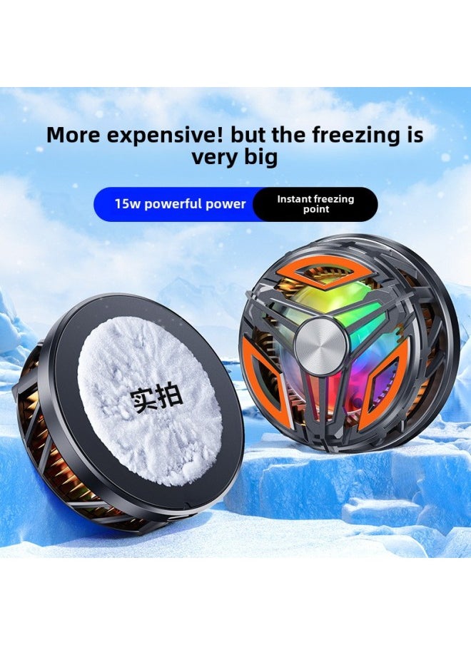 Generic - Explosions Mobile Phone Radiator Back Clip Magnetic Flat Semiconductor Icing Mobile Phone Cooling Refrigeration Cooler-Product Color: Ice Model - Image 1